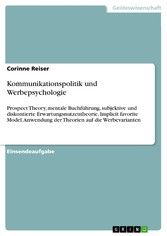 Kommunikationspolitik und Werbepsychologie