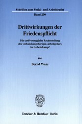 Drittwirkungen der Friedenspflicht.