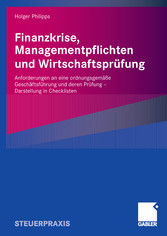 Finanzkrise, Managementpflichten und Wirtschaftsprüfung