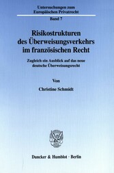 Risikostrukturen des Überweisungsverkehrs im französischen Recht.