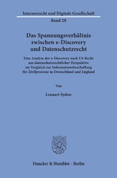 Das Spannungsverhältnis zwischen e-Discovery und Datenschutzrecht.