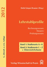 Lehrstuhlprofile 2012.