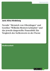 Novalis' 'Heinrich von Ofterdingen' und Goethes 'Wilhelm Meisters Lehrjahre' und das jeweils dargestellte Frauenbild. Ein Vergleich des Stellenwerts in der Poesie