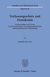 Verfassungsschutz und Demokratie.