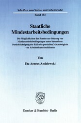 Staatliche Mindestarbeitsbedingungen.