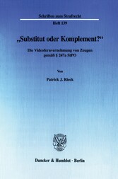 »Substitut oder Komplement?«