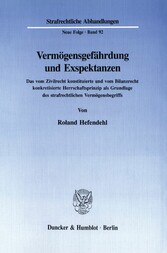 Vermögensgefährdung und Exspektanzen.