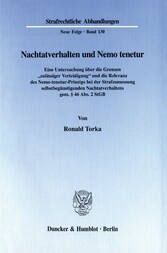 Nachtatverhalten und Nemo tenetur.