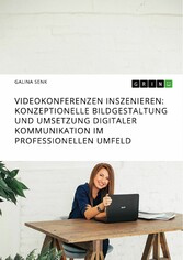 Videokonferenzen inszenieren. Konzeptionelle Bildgestaltung und Umsetzung digitaler Kommunikation im professionellen Umfeld