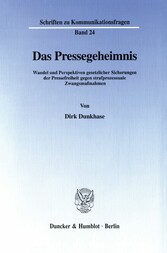 Das Pressegeheimnis.