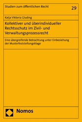 Kollektiver und überindividueller Rechtsschutz im Zivil- und Verwaltungsprozessrecht