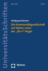 Die Kommanditgesellschaft auf Aktien unter der '50+1'-Regel