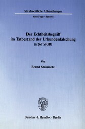 Der Echtheitsbegriff im Tatbestand der Urkundenfälschung (§ 267 StGB).