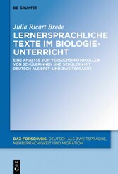 Lernersprachliche Texte im Biologieunterricht