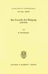 Das Unrecht der Nötigung (§ 240 StGB).