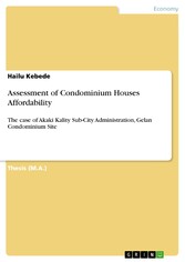 Assessment of Condominium Houses Affordability