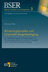 Windenergieprojekte und Finanzielle Bürgerbeteiligung