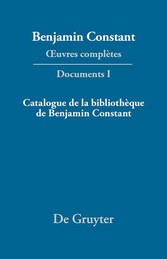 Catalogue de la bibliothèque de Benjamin Constant