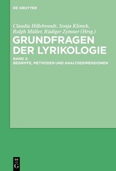 Grundfragen der Lyrikologie 2