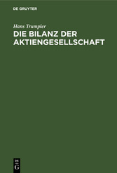 Die Bilanz der Aktiengesellschaft