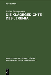 Die Klagegedichte des Jeremia