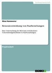 Ressourcenwirkung von Paarbeziehungen