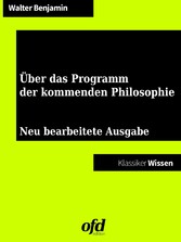 Über das Programm der kommenden Philosophie