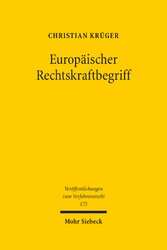 Europäischer Rechtskraftbegriff