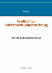 Handbuch zur Restwertverteilungsberechnung