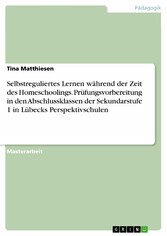 Selbstreguliertes Lernen während der Zeit des Homeschoolings. Prüfungsvorbereitung in den Abschlussklassen der Sekundarstufe 1 in Lübecks Perspektivschulen