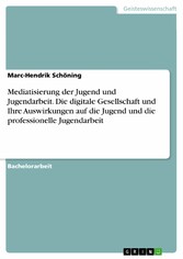 Mediatisierung der Jugend und Jugendarbeit. Die digitale Gesellschaft und Ihre Auswirkungen auf  die Jugend und die professionelle Jugendarbeit