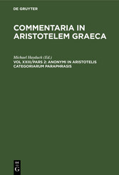 Anonymi in Aristotelis categoriarum paraphrasis