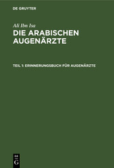 Erinnerungsbuch für Augenärzte