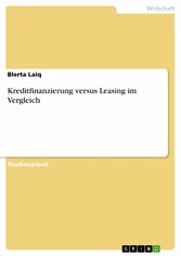 Kreditfinanzierung versus Leasing im Vergleich