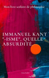 Mon livre scolaire de philosophie IMMANUEL KANT