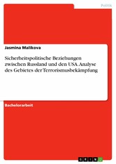 Sicherheitspolitische Beziehungen zwischen Russland und den USA. Analyse des Gebietes der Terrorismusbekämpfung