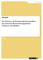 Das Intranet als Kommunikationsstruktur des internen Wissensmanagements. Chancen und Risiken