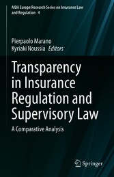 Transparency in Insurance Regulation and Supervisory Law