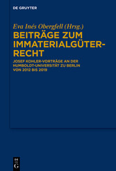 Beiträge zum Immaterialgüterrecht