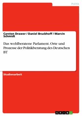 Das wohlberatene Parlament. Orte und Prozesse der Politikberatung des Deutschen BT