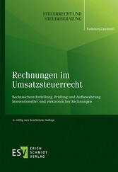 Rechnungen im Umsatzsteuerrecht