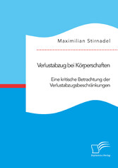 Verlustabzug bei Körperschaften. Eine kritische Betrachtung der Verlustabzugsbeschränkungen