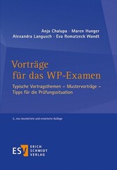 Vorträge für das WP-Examen