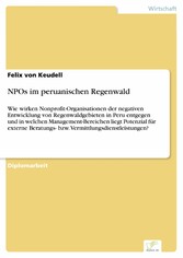 NPOs im peruanischen Regenwald