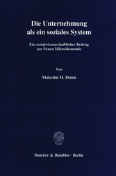 Die Unternehmung als ein soziales System.