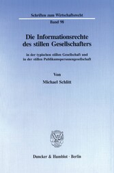 Die Informationsrechte des stillen Gesellschafters