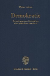 Demokratie. Betrachtungen zur Entwicklung einer gefährdeten Staatsform. (Der Band enthält die folgenden vier, bereits veröffentlichten Bücher: Demokratie. Selbstzerstörung einer Staatsform? (1979);