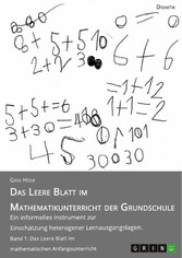 Das Leere Blatt im Mathematikunterricht der Grundschule