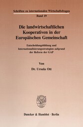 Die landwirtschaftlichen Kooperativen in der Europäischen Gemeinschaft.