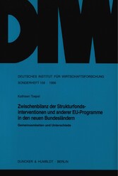 Zwischenbilanz der Strukturfondsinterventionen und anderer EU-Programme in den neuen Bundesländern.